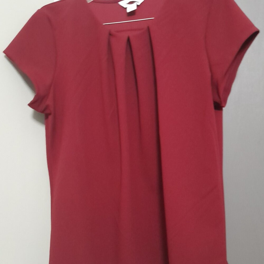 Liz Claiborne Pleated Front Shirt